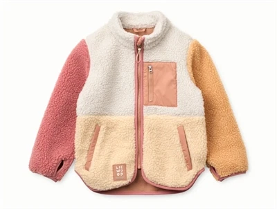 Liewood Nolan fleecejakke i farvemix med lynlås  